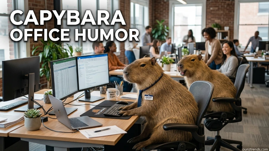 Capybara Office Humor