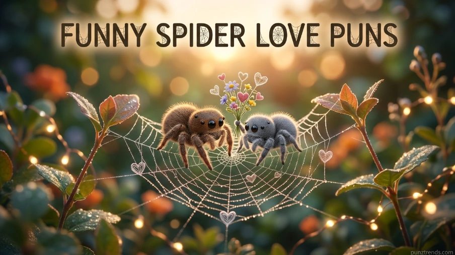 Funny Spider Love Puns
