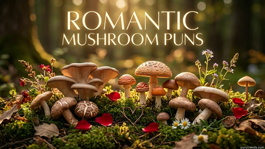 Romantic Mushroom Puns