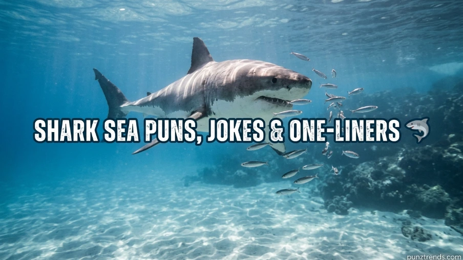 Shark Sea Puns Jokes One Liner 🦈