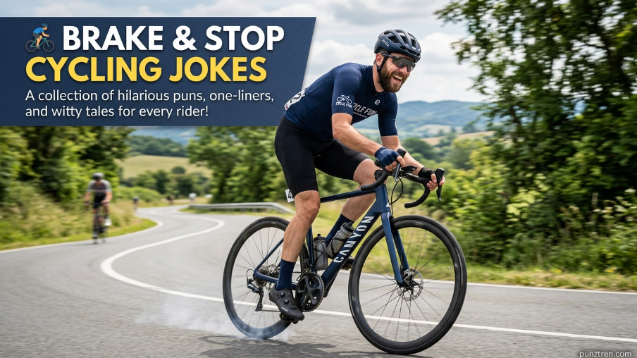 🚴 Brake & Stop Cycling Jokes