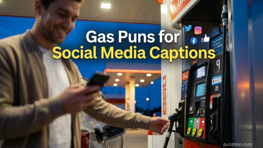 Gas Puns for Social Media Captions