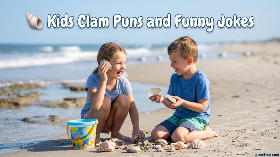 🐚 Kids Clam Puns and Funny Jokes