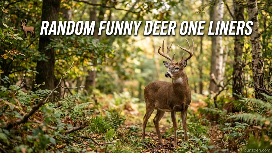 🦌 Random Funny Deer One Liners