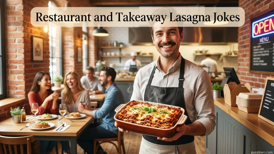 Restaurant and Takeaway Lasagna Jokes