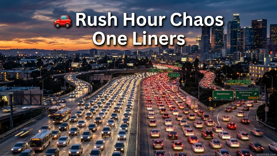 🚗 Rush Hour Chaos One Liners