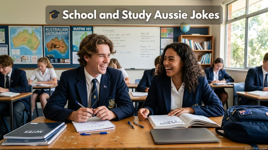 🎓 School and Study Aussie Jokes