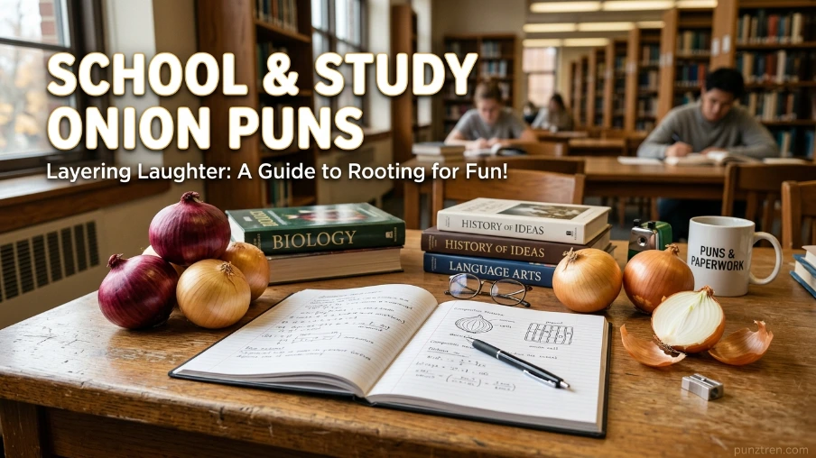 School & Study Onion Puns