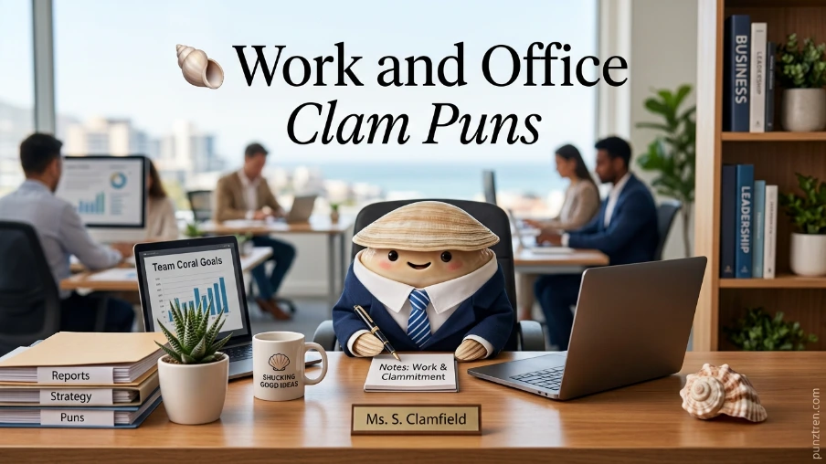 🐚 Work and Office Clam Puns