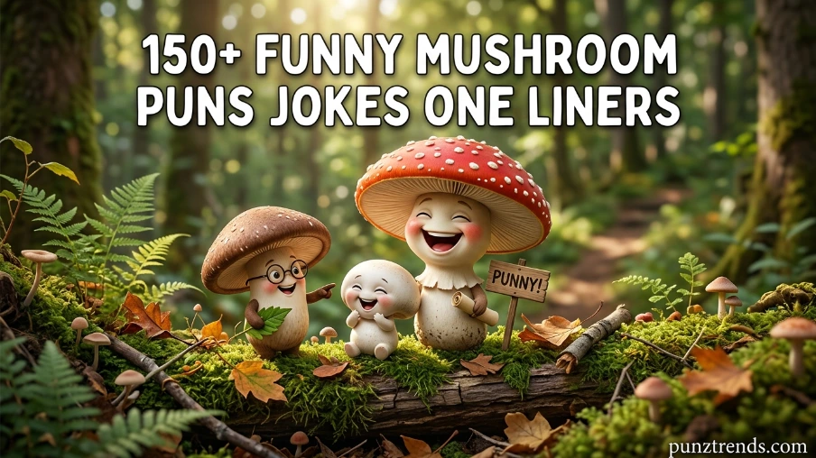 150+ Funny Mushroom Puns Jokes One Liner