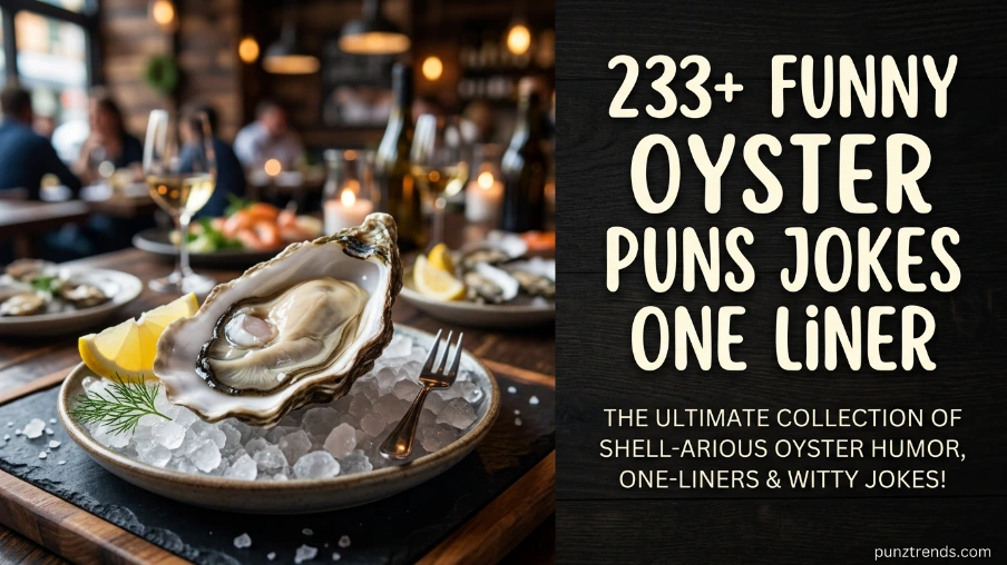 233+ Funny Oyster Puns Jokes One Liner