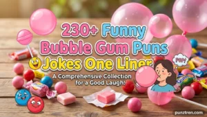 230+ Funny Bubble Gum Puns Jokes One Liner