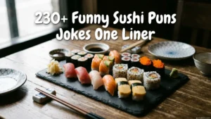 230+ Funny Sushi Puns Jokes One Liner