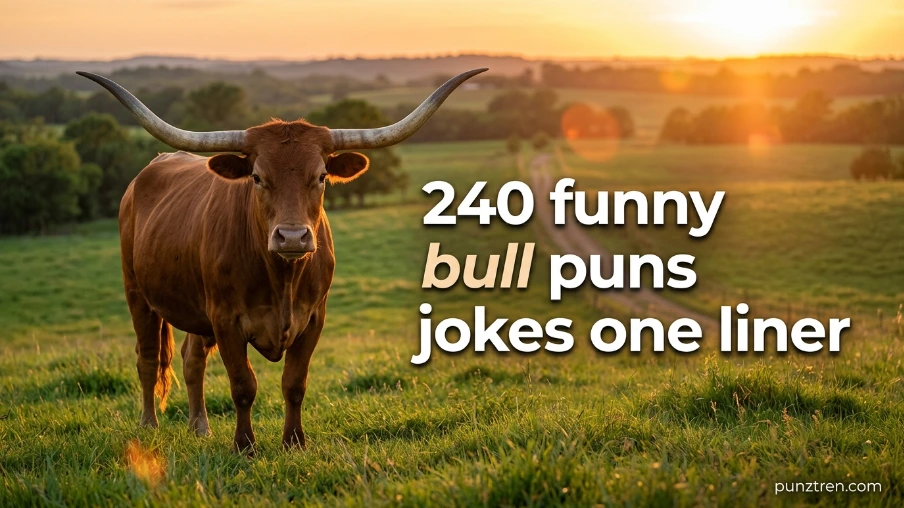240+ Funny Bull Puns Jokes One Liner