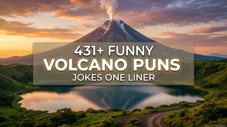 431+ Funny Volcano Puns Jokes One Liner