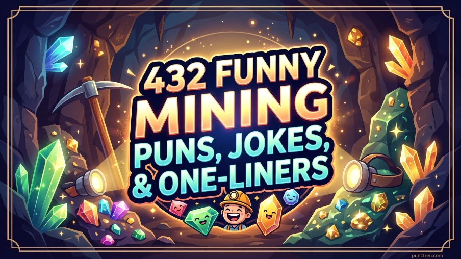 432+ Funny Mining Puns Jokes One Liner