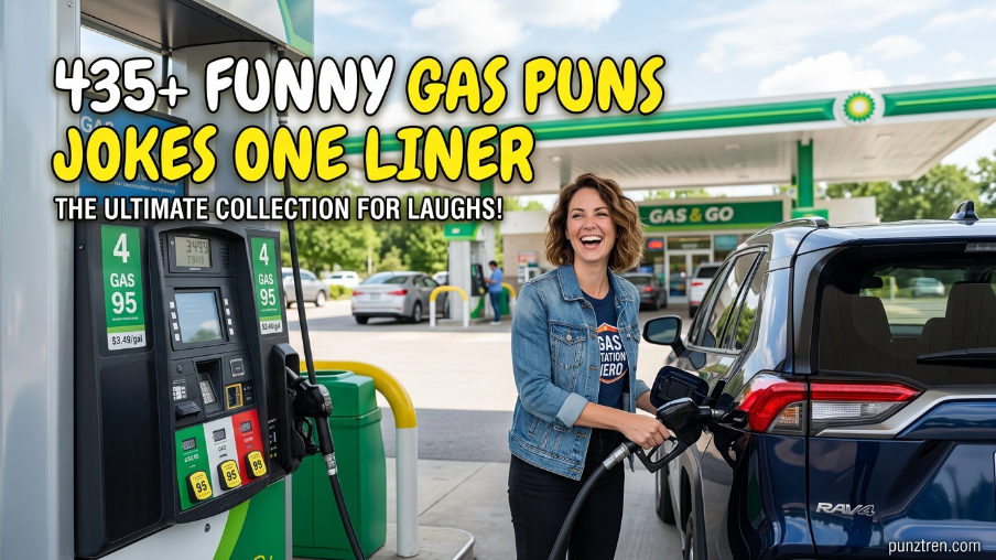 435+ Funny Gas Puns Jokes One Liner