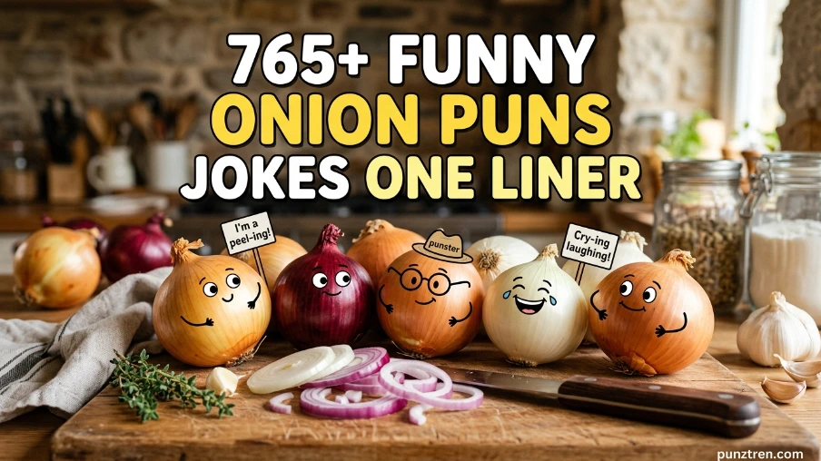 765+ Funny Onion Puns Jokes One Liner